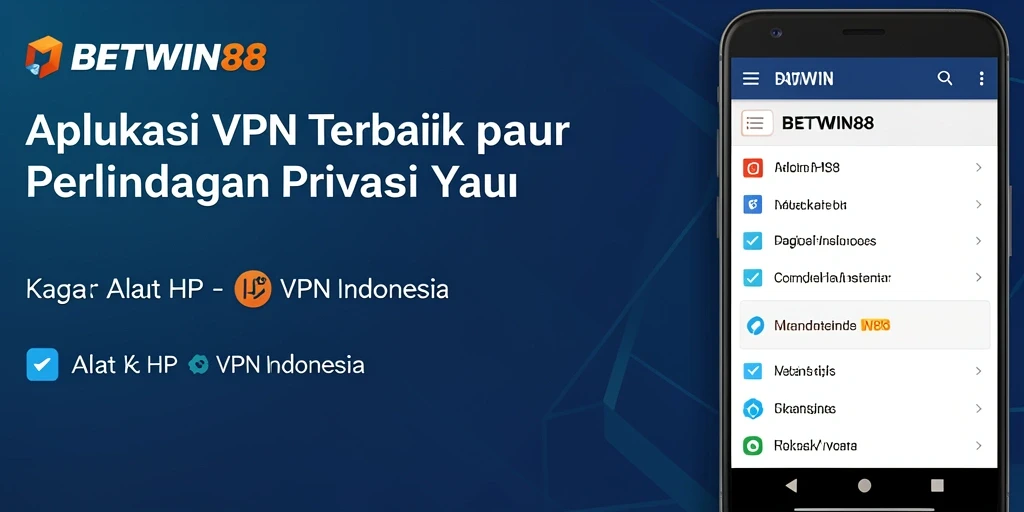 Tampilan antarmuka aplikasi BETWIN88 yang sederhana dan efektif.