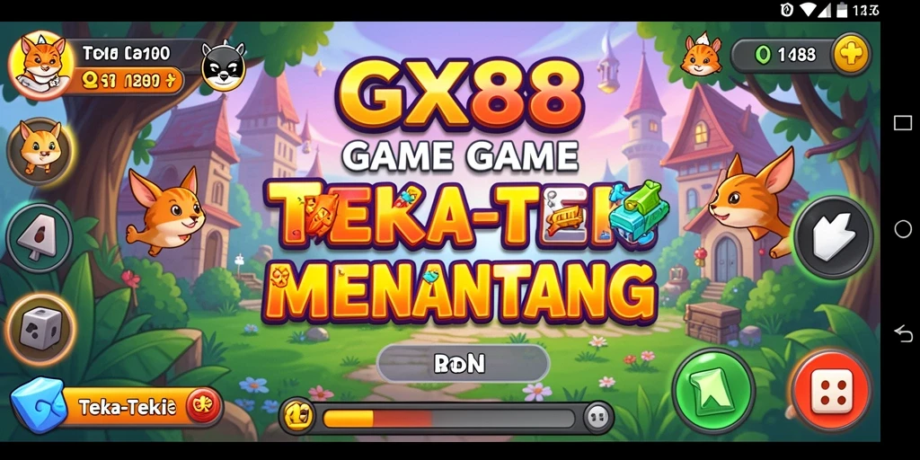 Antarmuka GX88 yang menampilkan berbagai teka-teki menarik.