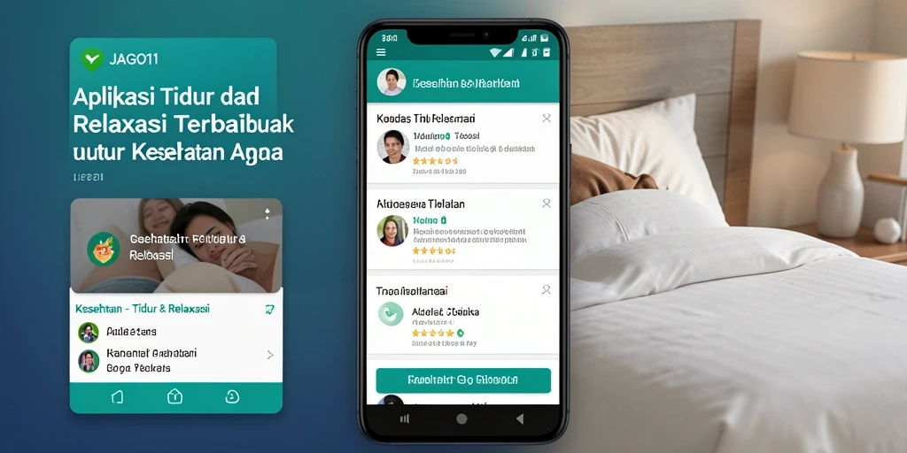 Tampilan antarmuka JAGO11 menunjukkan fitur Tidur & Relaksasi yang menarik.