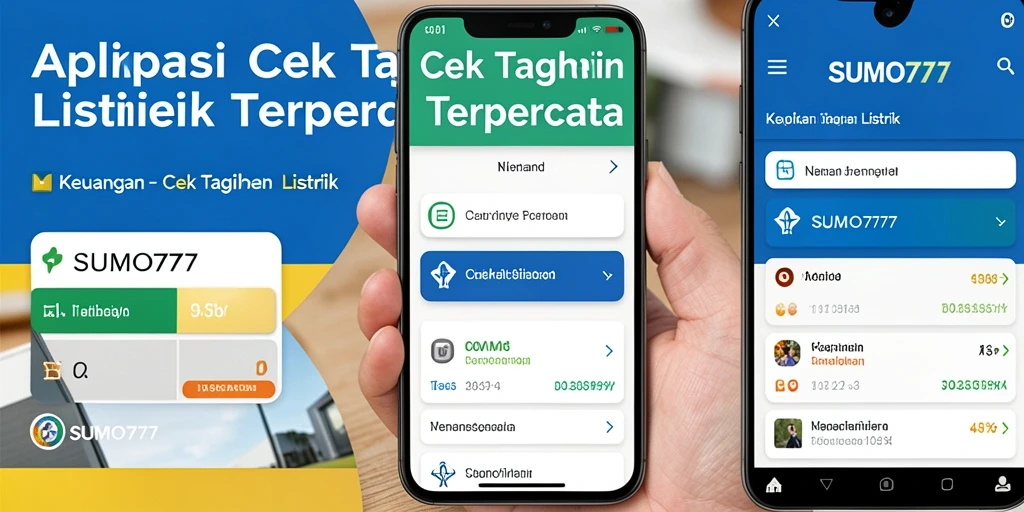 Antarmuka aplikasi SUMO777 untuk cek tagihan listrik yang mudah digunakan.