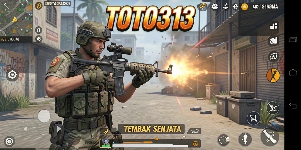 Tampilan antarmuka TOTO313 yang dinamis saat bermain Tembak Senjata.