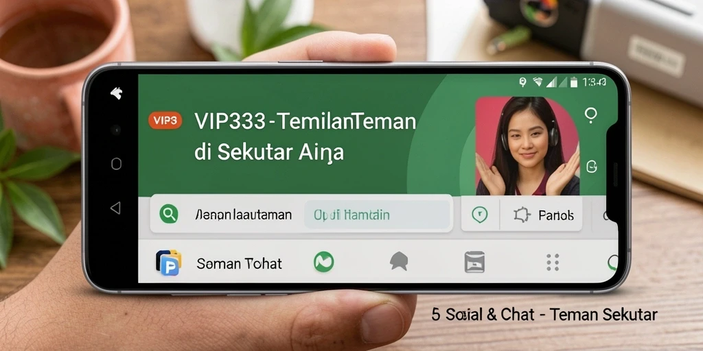 Tampilan antarmuka pengguna VIP333 yang sederhana dan intuitif.