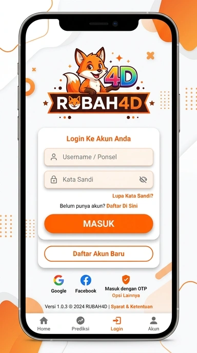 Masuk Akun rubah4d untuk Pengguna Android